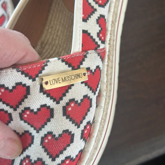 Love Moschino heart espadrilles SZ 39 - Picture 2 of 7